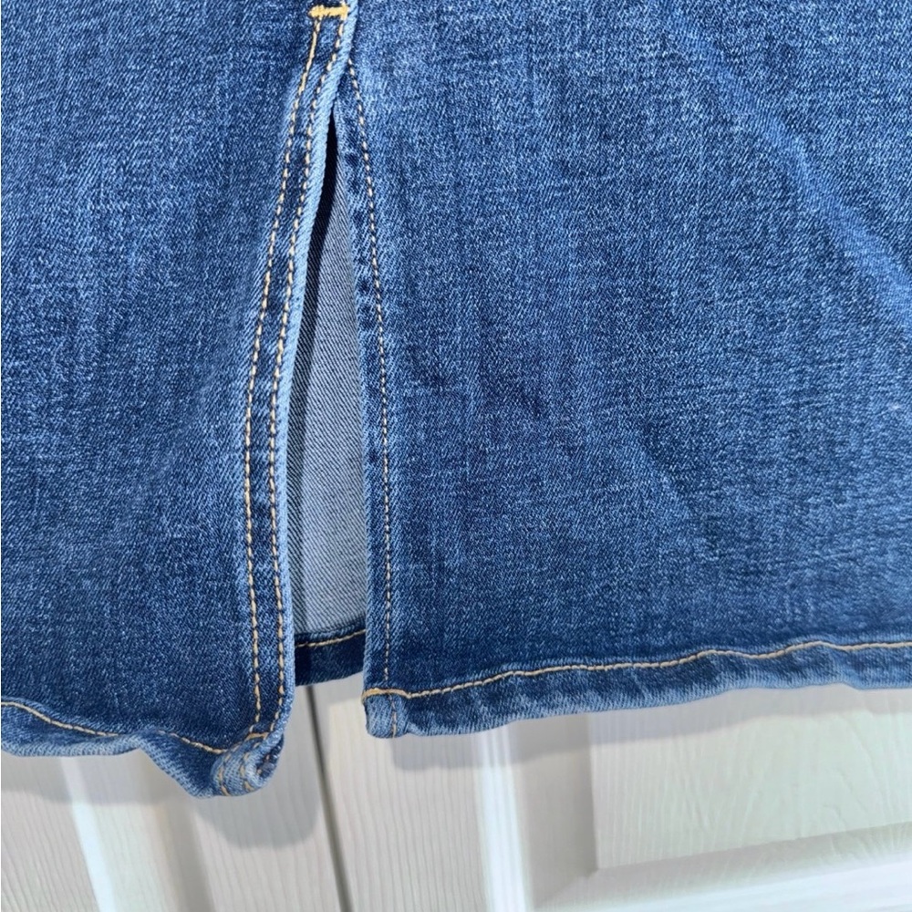 Banana Republic Dark Blue Button-Fly Jean Skirt - Picture 5 of 7